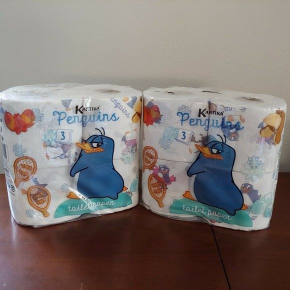 Kartika Other - Kartika Penguins 1 PACK Colorful Kids Toilet Paper